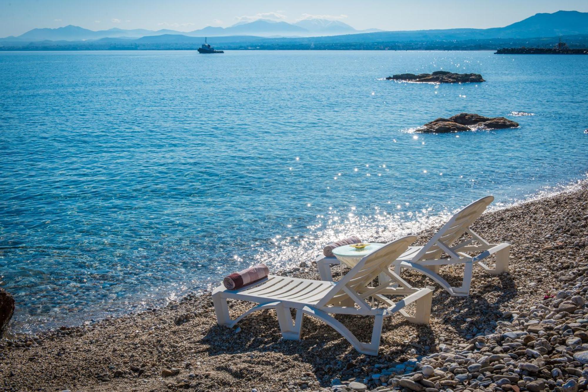 Exclusive Seaside Retreat With Shared Pool & Private Access Palaiokastro (Crete)